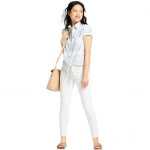 UNIVERSAL THREAD Mid-Rise Skinny Stay Clean White‎ Denim